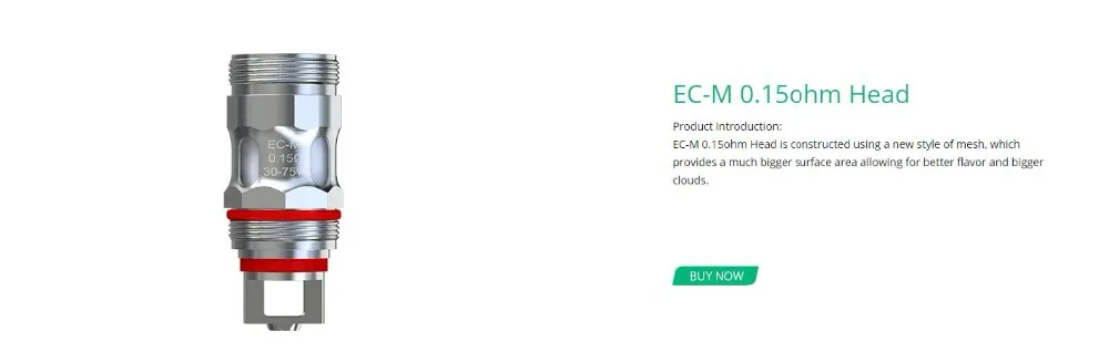 5 шт./лот Eleaf EC-M EC-N 0.15ohm катушки EC M EC N замены головки испаритель подходит для MELO iJust блока управления двигателем распылитель