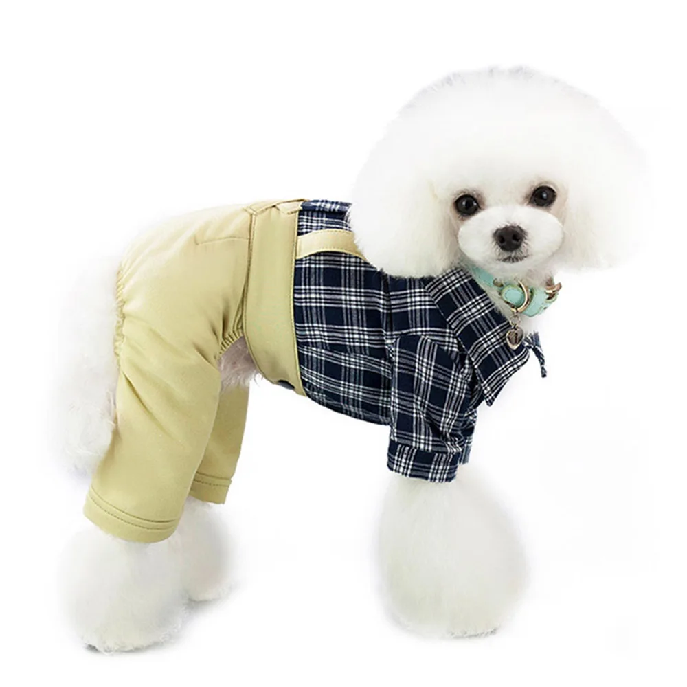 dog plaid jumpsuit
