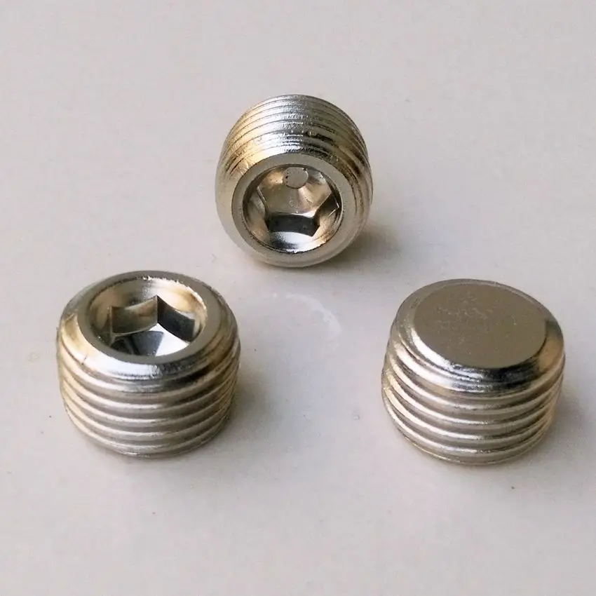 

10pcs/lot 1/2'' Male Thread Internal Hex Head Pipe Plugs fittings