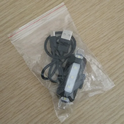 OPP bag white Велосипедный велосипедный светильник светодиодный перезаряжаемый задний светильник Предупреждение безопасности велосипедный светильник супер яркий портативный флэш-светильник - Цвет: OPP bag white