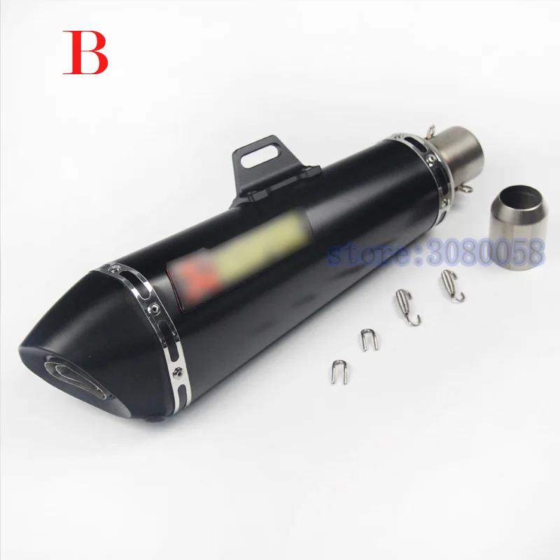 

Universal 51mm Motorcycle Exhaust Scooter Exhaust Muffler GY6 FOR YAMAHA R1 R3 R6 FZ6 ATV Pit bike Fish Style Exhaust
