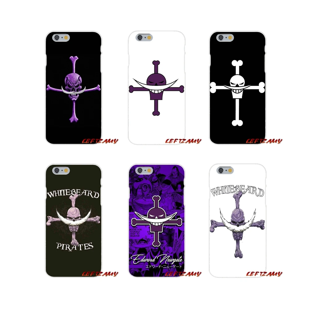 Accessories Phone Cases Covers One Piece Whitebeard skull flag For Sony Xperia Z Z1 Z2 Z3 Z4 Z5 compact M2 M4 M5 E3 T3 XA Aqua | Мобильные