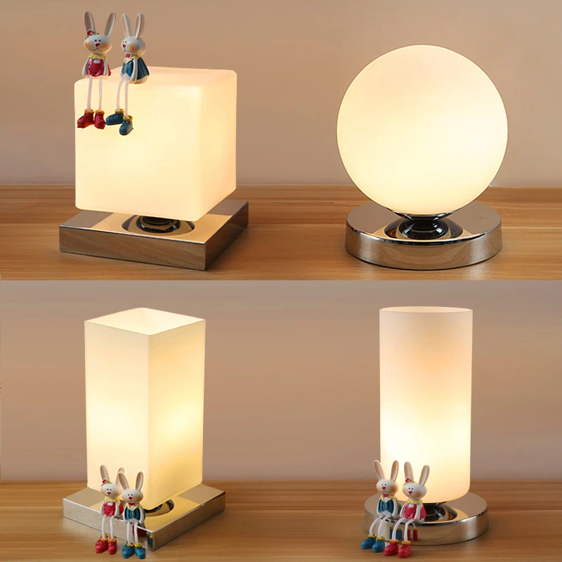 lampara de mesa moderna cuerpo de hierro y base de madera luces de mesa para dormitorio salon ninos lectura lampara de escritorio simple