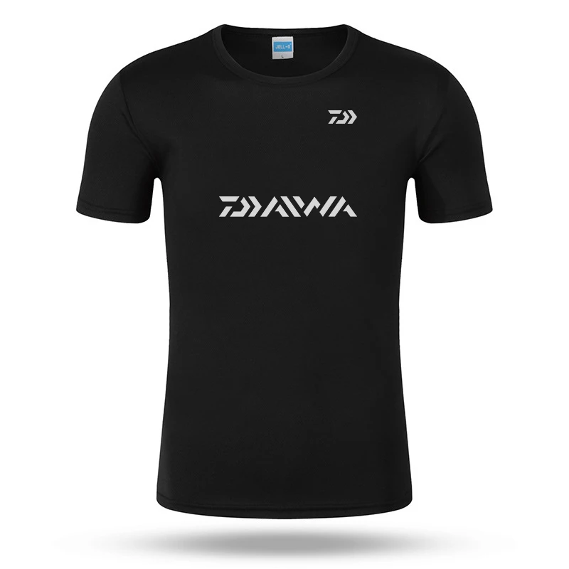 DAIWA одежда S~ 3XL Мужская быстросохнущая одежда для рыбалки футболка ультратонкий короткий рукав солнцезащитный крем анти-УФ дышащая Футболка С рыболовным принтом