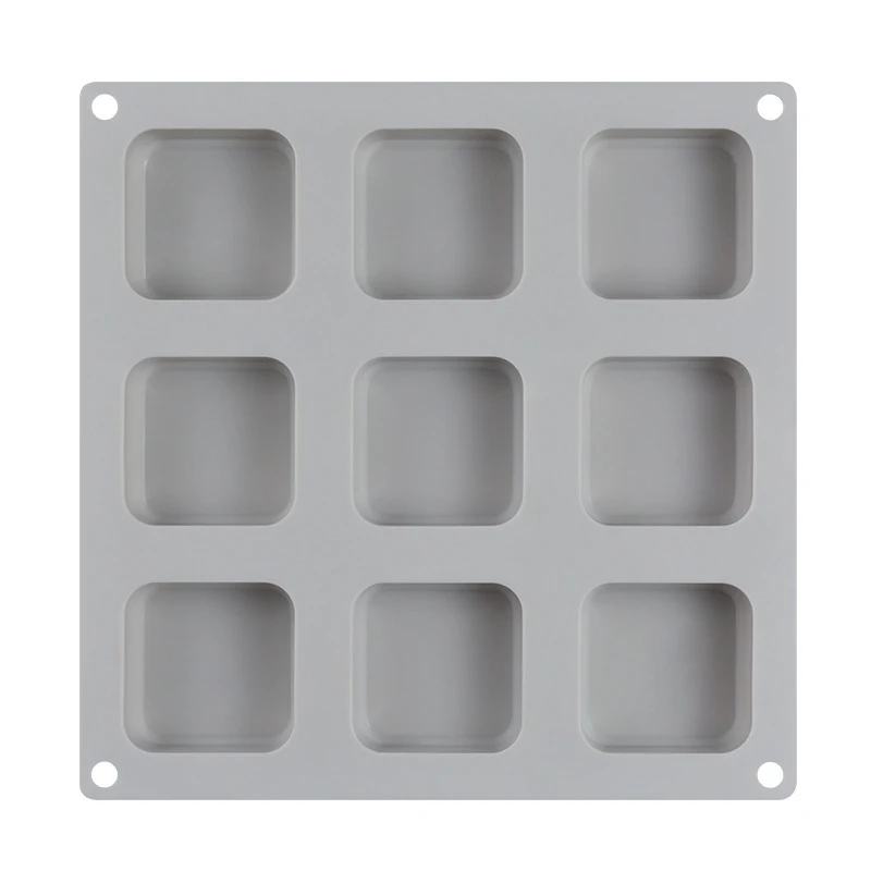 9 сетки DIY силиконовые формы для мыла ручная работа Производство Мыла квадратные формы инструменты H99F