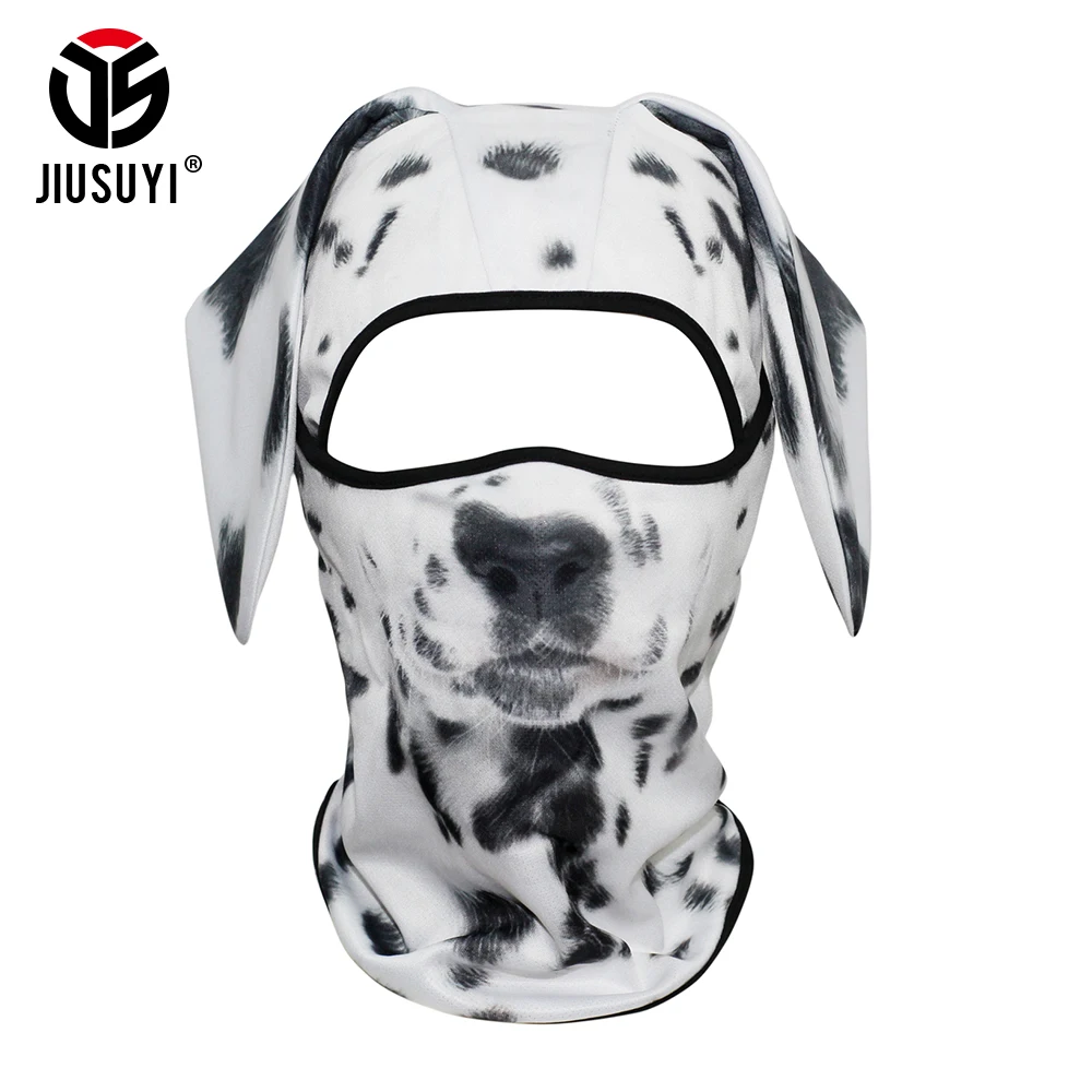 3D Собака милые животные Балаклава с ушами маска для всего лица шапки для сноуборда теплый щит для лица собаки Skullies шапочка для велосипеда сетчатая шапка для мужчин и женщин