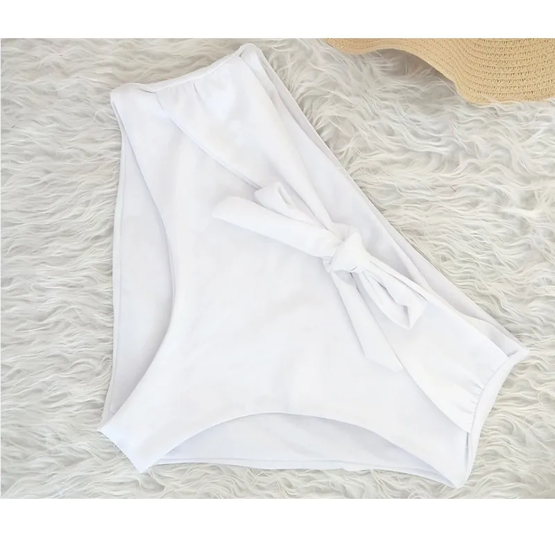 High Waist Panties For Women Bottoms Two Piece Separate Women Swimsuit Shorts Solid Bathing Suit Underwear Women Beach Swim Pant