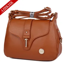 Aibkhk frauen aus echtem leder handtasche two ply kuh leder mode messenger kreuzkörper beutel geschenk für mutter m025