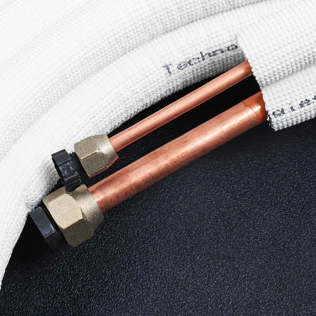 1/4" 1/2" Air Conditioner Pair Coils Tube 5m Flared Insulated Copper Pipes Twin Lines Refrigerant Tube Air Conditioner Parts