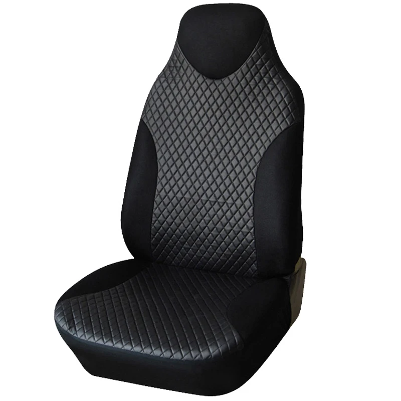 1PCS Car Seat Cover Front PU Leather Universal Sport Headrest Car Styling Auto Seat Protector Automobile