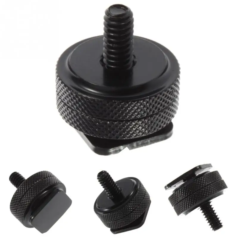 

1/4" 3/8 Tripod Screw to Flash Hot Shoe Mount Adapter For DSLR SLR on Hotshoe Studio Accessory Screw