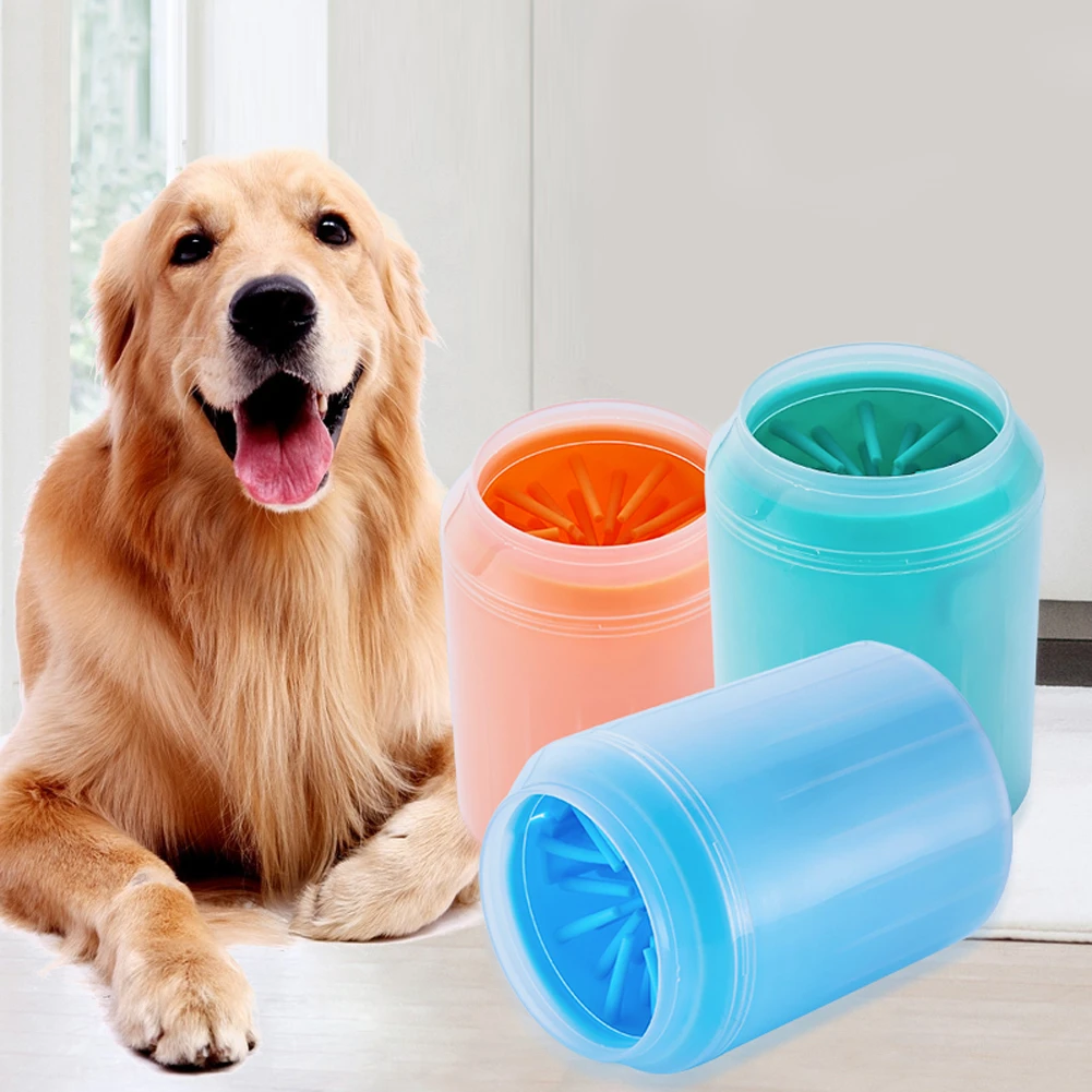 Dog Foot Washer Cup Paw Cleaner Soft Silicone Combs Portable Pet Paw Clean Brush Quickly Wash Dirty Cat Foot Cleaning Bucket