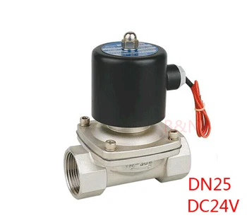 

new 2W250-25B 1'' DC 24V stainless steel 304 Electric solenoid valve,DN25 ss304 magnetic valve for air water oil 1 inch