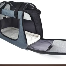 Переносная переноска для собак, кошек, маленьких животных, нейлоновые однотонные дышащие сумки для собак, рюкзаки на плечо для путешествий, переноска для домашних животных