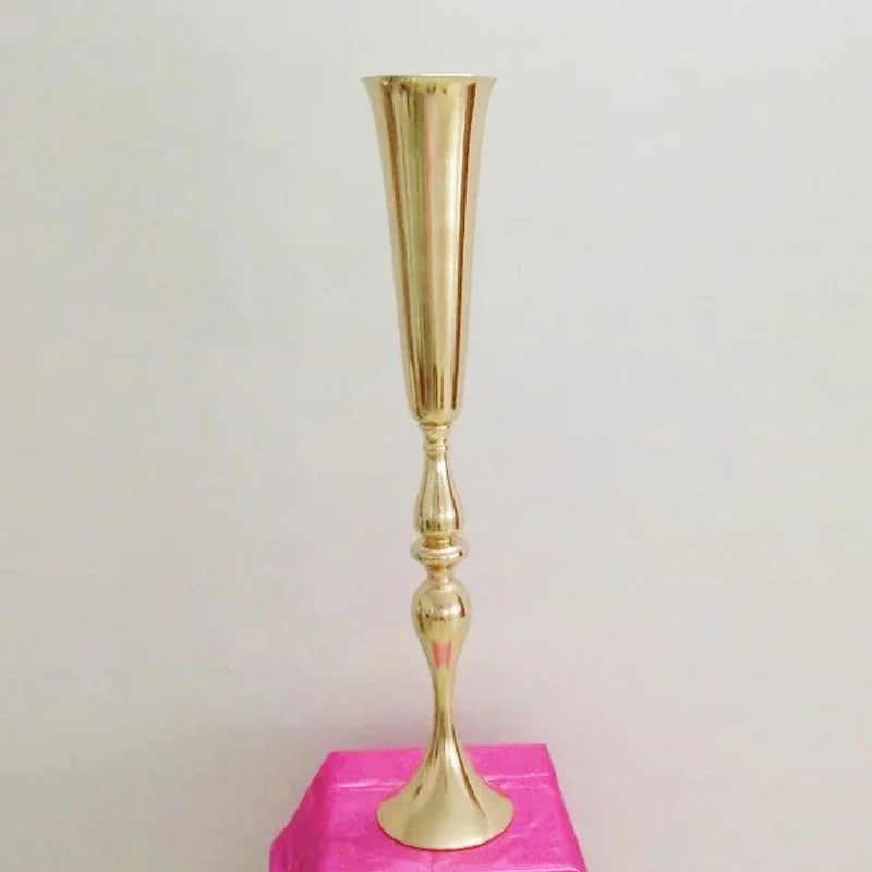 Wholesale iron chorme Candle Stick Tall Candlestick With bowl Stem eventscandlestick