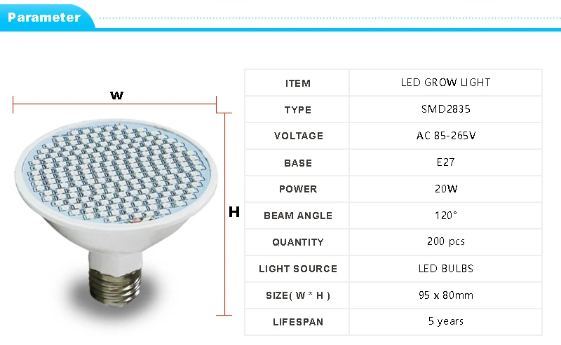 E27 Base 15W 20W 30W led grow light Hydroponic lighting with Clip plants Lamps for hydroponics system indoor garden greenhouse  (4)