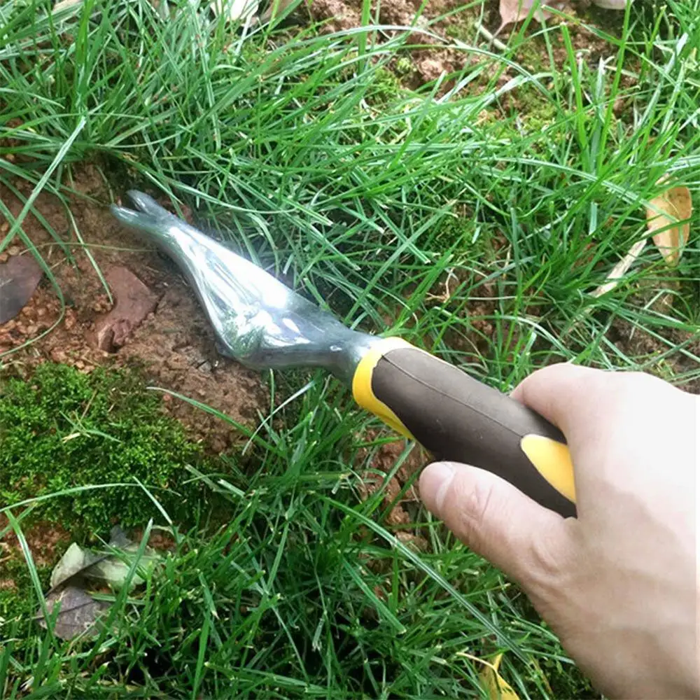 Manual fork metal hand garden tool grass extractor weeder root puller handle excavator extractor weeding tool FD