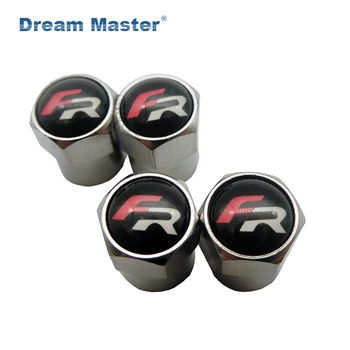 

Car-Styling Car Caps Emblems JDM Case For Seat Leon FR+ Ibiza Altea Formula Racing Auto Wheel Tire Valve Cover Car Styling