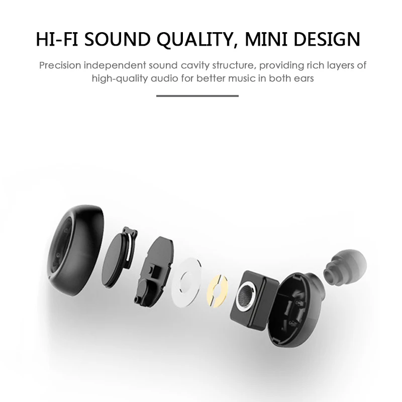 Newset X9S TWS Bluetooth 5 0 Wireless Headset with Mic Infrared Sensing Function Auto Startup Pairing Dual Ear Stereo for Phone