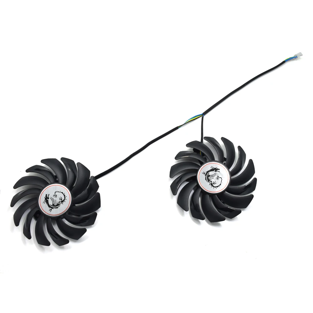 Кулер 85 мм PLD09210B12HH GTX 1050 Ti 4PIN вентилятор для видеокарт MSI GeForce GAMING 4G RX470
