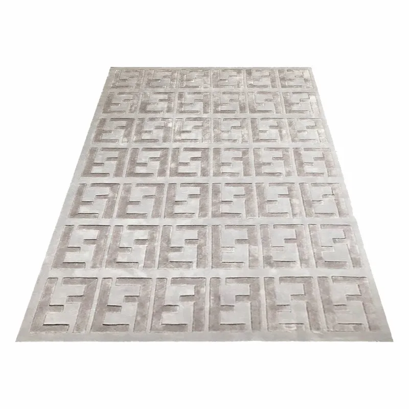 

Grey & Beige Mixed 3D Modern F Double Thick Rectangular Living Room Acrylic Rug Customized Carpet
