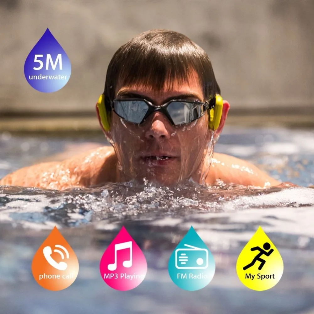 Tayogo Bluetooth Bone conduction Waterproof MP3 HIFI headphone mp3