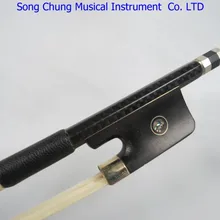 Виолончель лук углеродного волокна Виолончель лук сибирской хвостик ушка инкрустации, 4/4 Размер Виолончель лук