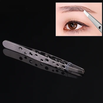 

2pc Makeup Tool Top sale Eyebrow Tweezers of Hollow Out Design Ultra Rigidity Fine Point Anti-Static Stainless Steel Tweezer