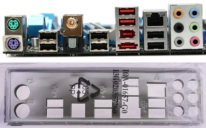 new I//O Shield for P7P55D-E PREMIUM P7P55D PREMIUM P7P55D DELUXE