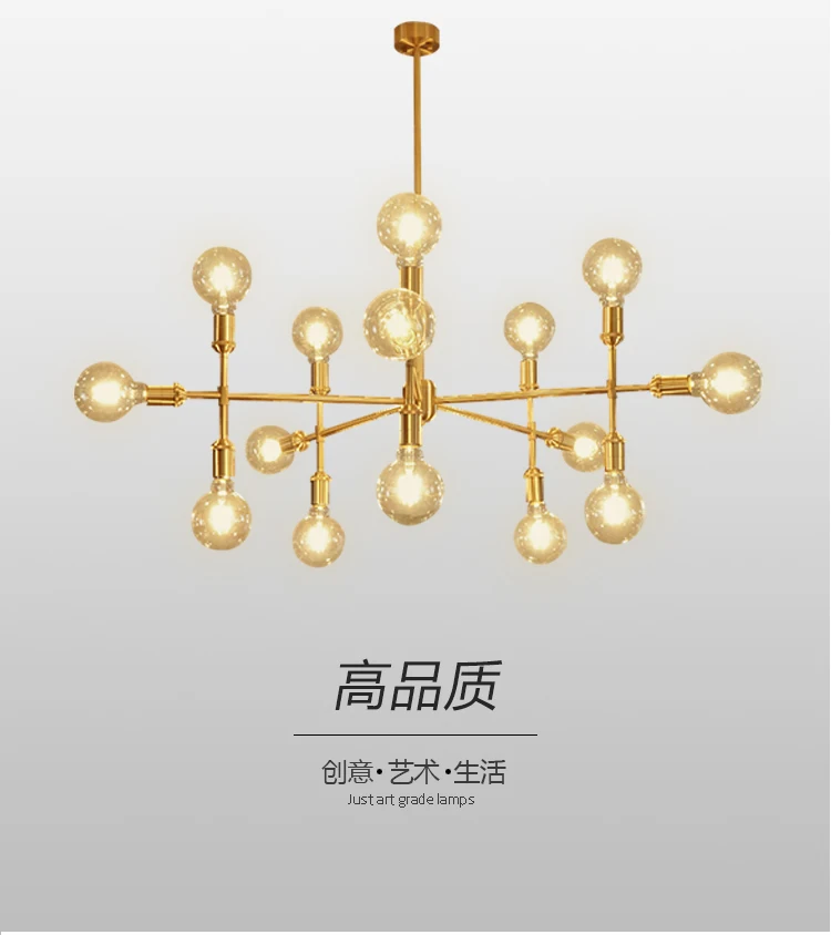 Европейский дизайнер шоу комната Золотой светодиодный подвесной светильник Современный простой медный Подвесная лампа для фойе и