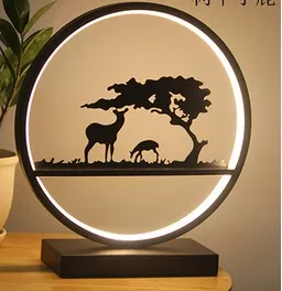 18 WLED Лампа Глаз Регулируемый свет ночник для спальни искусство гостиная минималистичный Современный Креативный детская комната олень зажигалки