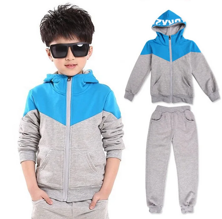 

2019 Spring Autumn kids clothes sets jacet pants cotton boys Sport suit set long sleeve sets children hoodies +pants 2 pcs
