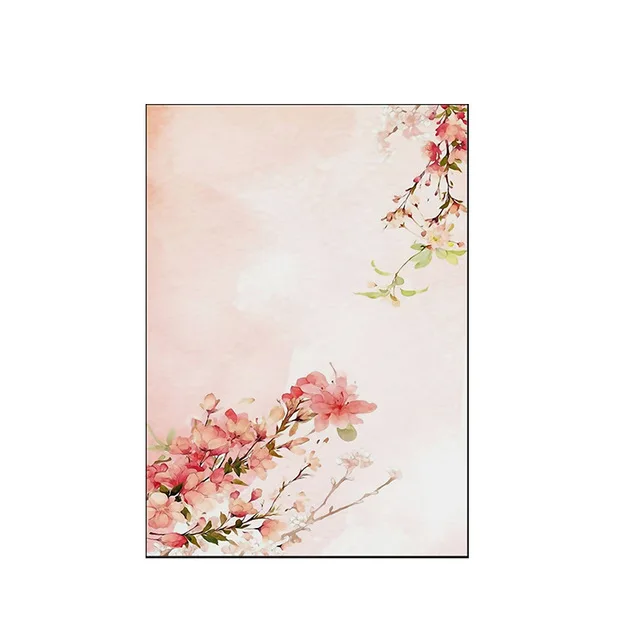 Japan-Style-watercolor-Landscape-Pink-Flower-Cherry-Canvas-Painting-poster-Art-Wall-Picture-girl-cute-For.jpg_640x640