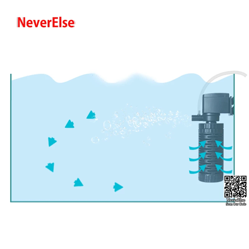 Аквариумный воздушный насос, кислородный насос, компрессор 220 В 4 Вт/6 Вт, погружной мини внутренний фильтр, аксессуары для аквариума, поток воды, циркулирует