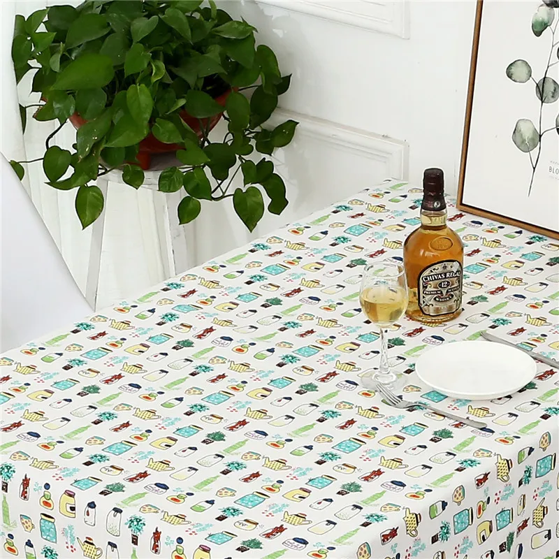 Decorative Embroidery Table Cloth Linen Cartoon Tablecloth Rectangular Dining Table Cover Obrus Tafelkleed Mantel Mesa Nappe Decorative Embroidery Table Cloth Linen Cartoon Tablecloth Rectangular Dining Table Cover Obrus Tafelkleed Mantel Mesa Nappe