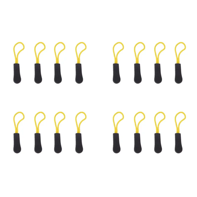 Yellow Застежка-молния тяга Съемник Конец подходит веревка тег фиксатор застежка-молния шнур вкладка сменный зажим ползунок Пряжка дорожная сумка чемодан одежда палатка рюкзак - Цвет: Yellow