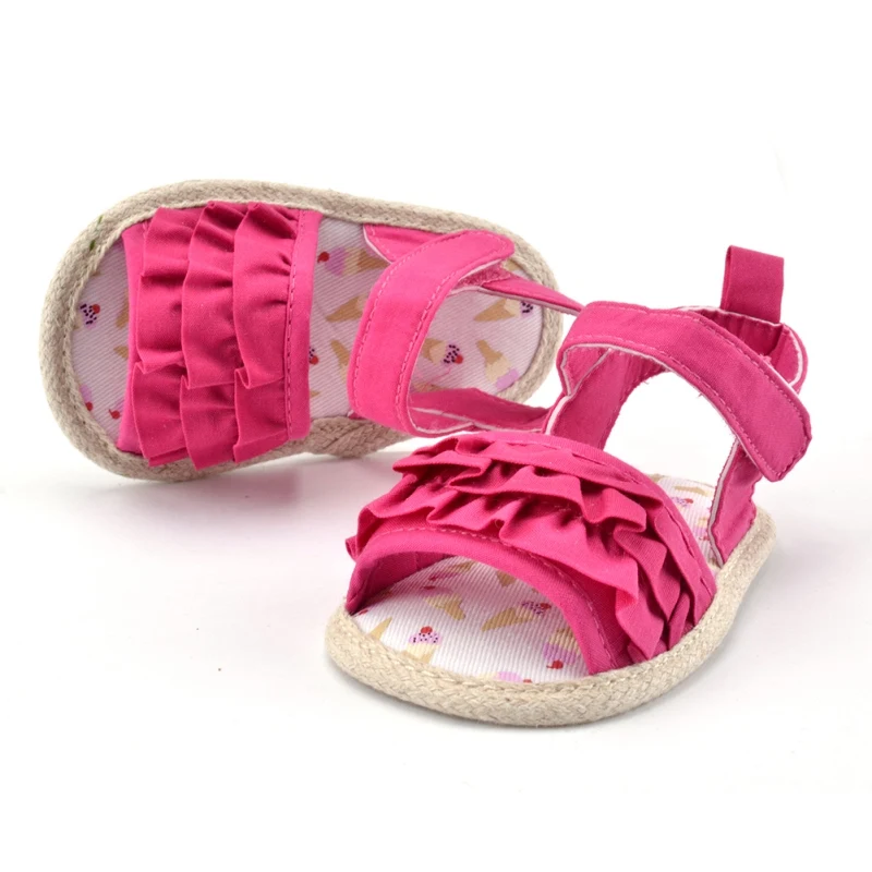 WEIXINBUY/летние сандалии принцессы для девочек; обувь с мягкой подошвой для малышей - Цвет: 1