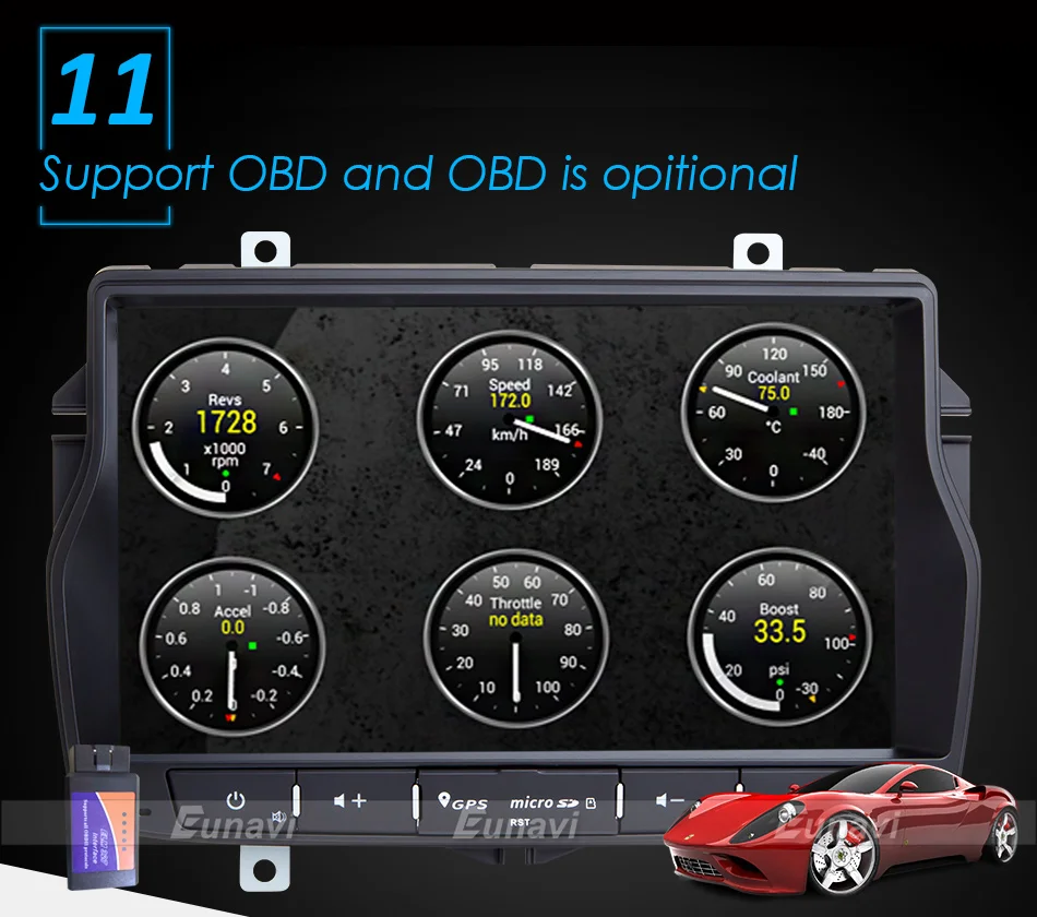 Perfect Eunavi 1 Din 7 inch Android 8.0 Car Radio for Lada Vesta 4G RAM Octa core GPS navigation video stereo multimedia touch screen 17
