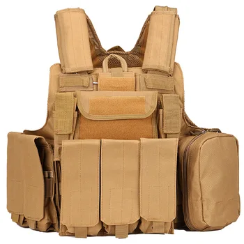 

Outdoor Army Tactical Vest Multifunction Camouflage Training Fishing Hunting Vest Military Adjustable CS Combat Safety Backpack
