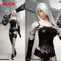 1/6 Schaal Sexy Vrouwelijke Figuur SET030 Cosplay Serie NIER AUTOMATEN YORHA Hoofd Kleren Wapen Model voor 12 "Action Figure body