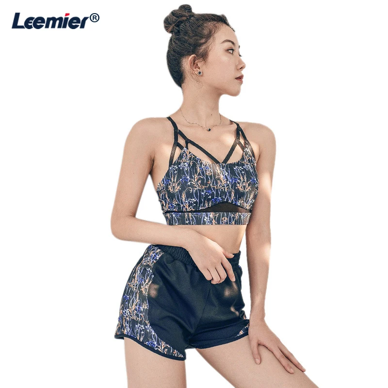 

Ropa De Yoga Para Mujeres Women Yoga Set Gym Clothing Print Workout Sport Suit Workout Clothes Yoga Leggings Sports Bra Outfits