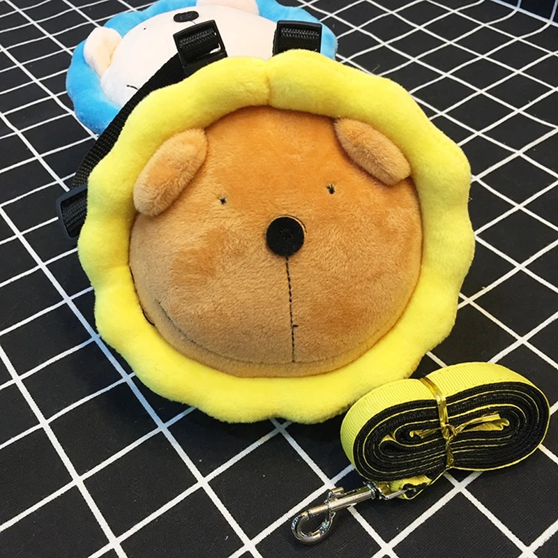 

Cute Flower Lion Backpack For Pet Outdoor Pet Walking Poop Bags Carrier School Cute Cat Leash Supplies Drop Shipping Wholesale
