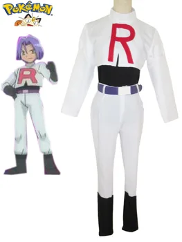 

Pokemon Team Rocket James Cosplay Costume ForMen Halloween Party Game Cosplay Costume