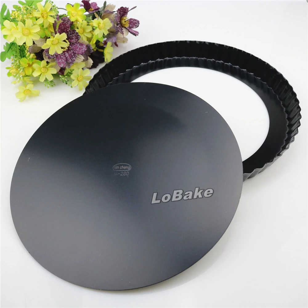 11 inches movable bottom nonstick chrysanthemum wavy wall pie pan pizza stone pancake mold cheesecake tray DIY bakery tools