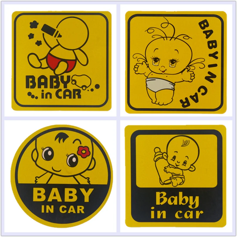 Автомобильные наклейки Baby In Car on Board Mama милые водонепроницаемые привлекательные