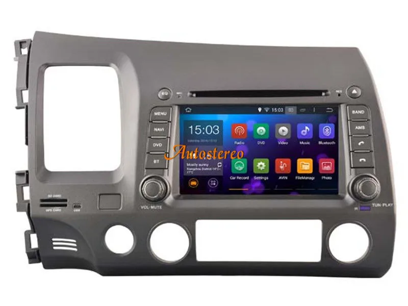 Flash Deal Octa Core Android 8 Car Head Unit car DVD player For Honda Civic 2006-2011 Autoradio GPS navigation tape recorder multimedia 3