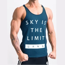 Облегающая мужская майка с буквенным принтом для фитнеса, брендовая мужская майка без рукавов, топы в стиле хип-хоп, мужская повседневная Уличная одежда для бега