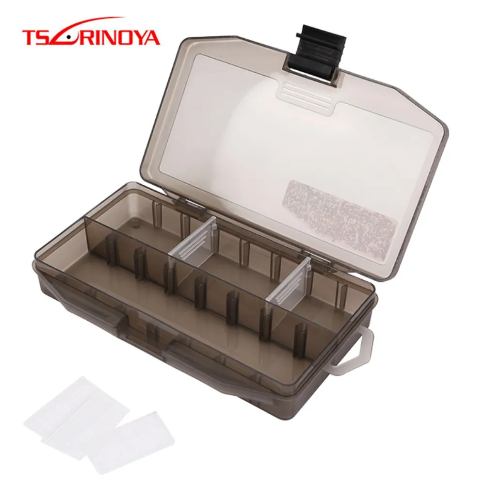 TSURINOYA коробка для приманки для рыбалки со вставкой 20,7*11*3,3 см, высокое качество, портативная коробка для рыбалки, аксессуары для приманки, чехол для рыбалки