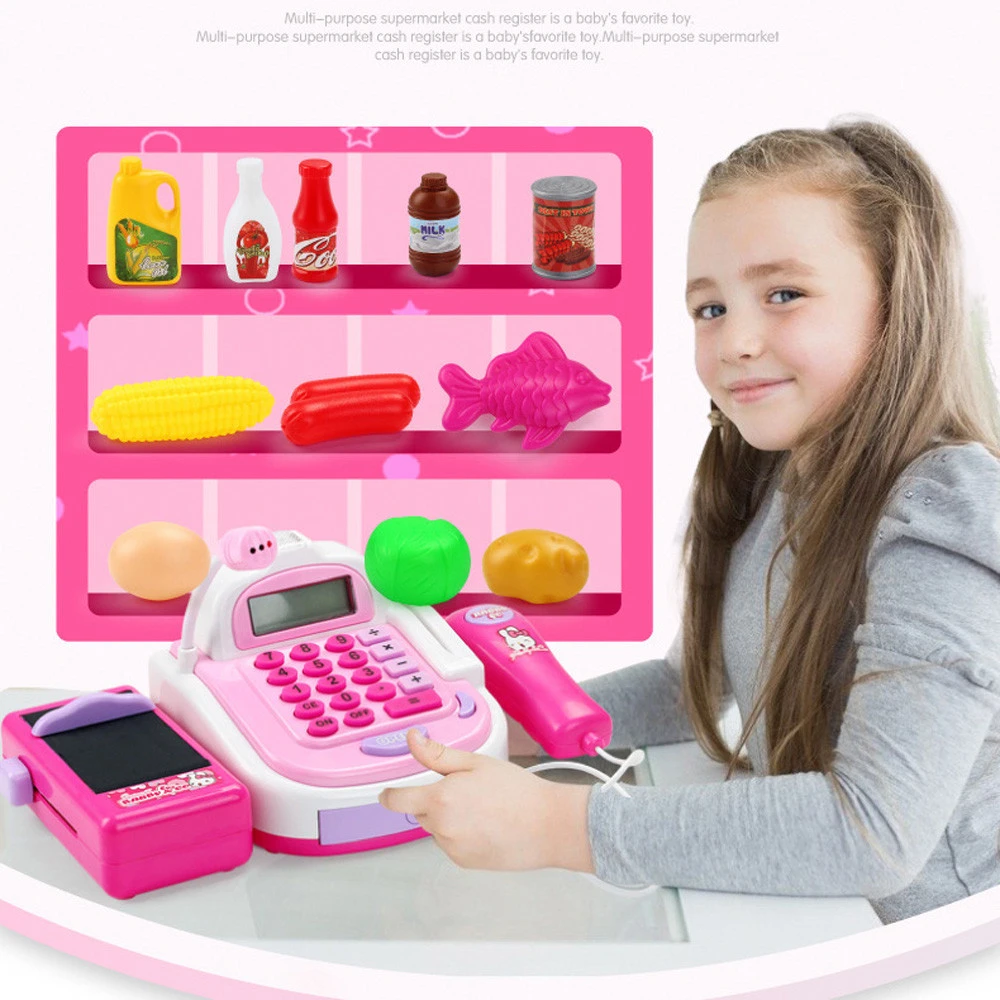 子供のスーパーマーケットレジのおもちゃ子供ガールシミュレーションクレジットカード機レジ子供の早期教育セットおもちゃ Housekeeping Toys Aliexpress