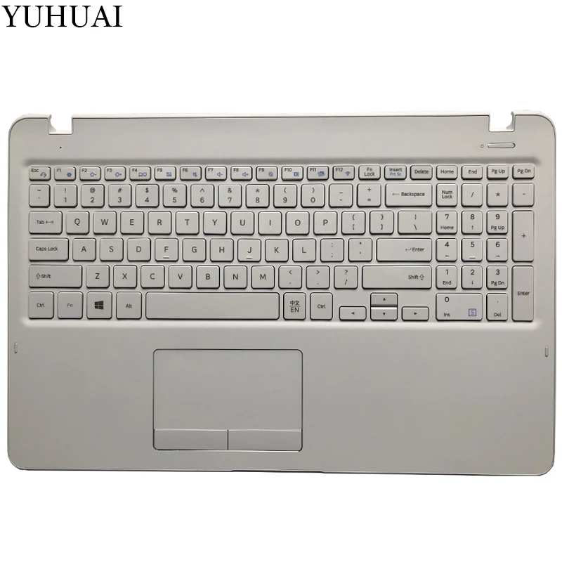 

US keyboard for samsung BA98-00997B US laptop with palmrest cover white